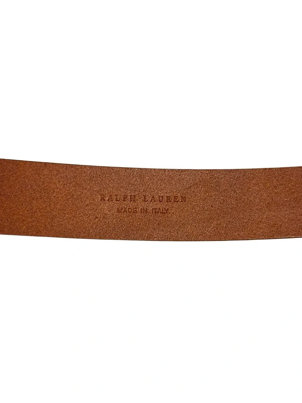 Ralph Lauren Rare Saddle Tan Italian Leather Belt & Removable Pouch M